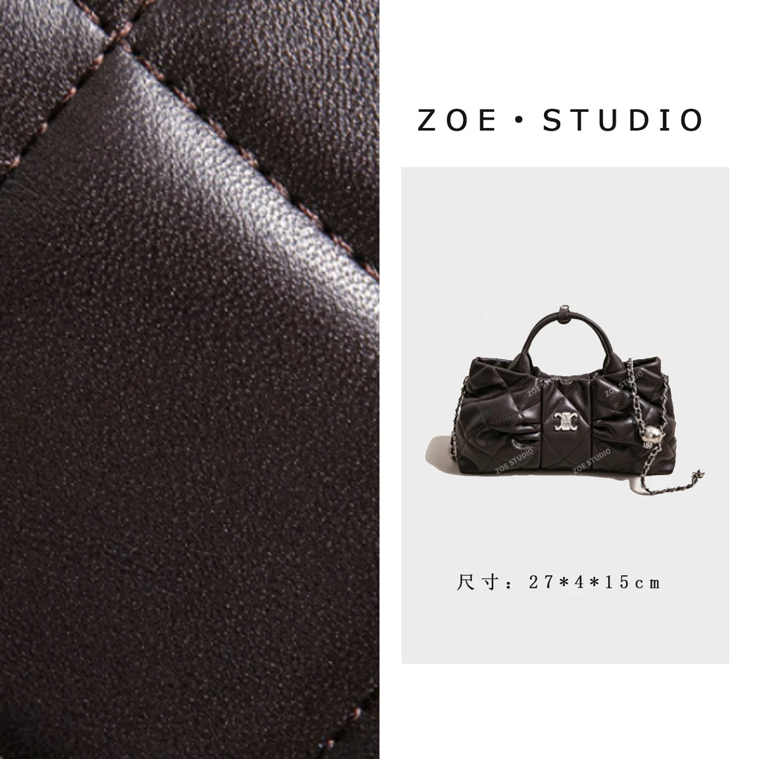 【佐伊甄选】（预）SK-93060-咖啡轻奢女士时尚潮流百搭斜挎包轻奢