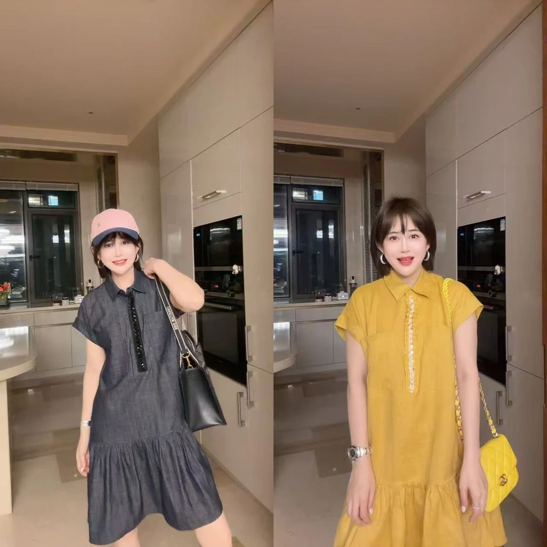 【连衣裙】减龄衬衫领连衣裙8325508（小码裙长约93cm）