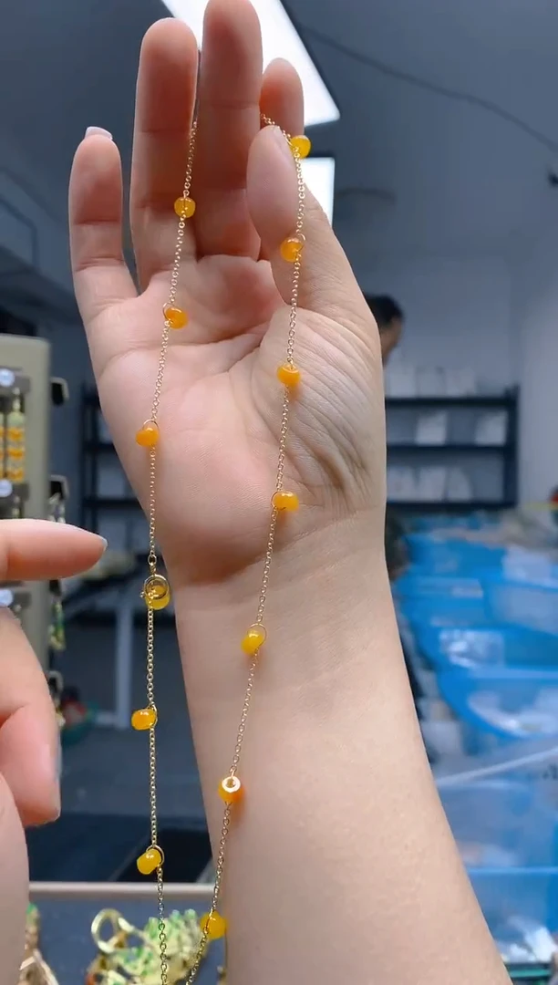 【闪购商品】翡翠耳饰合金229翡翠锁骨链