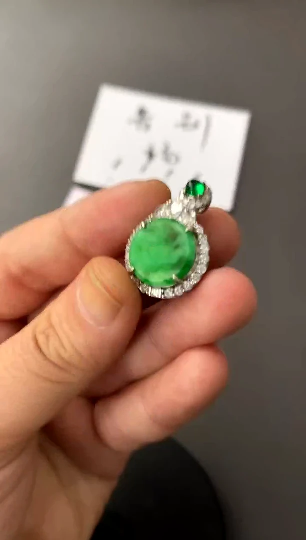 【闪购商品】翡翠颈饰银S925镶嵌买断价