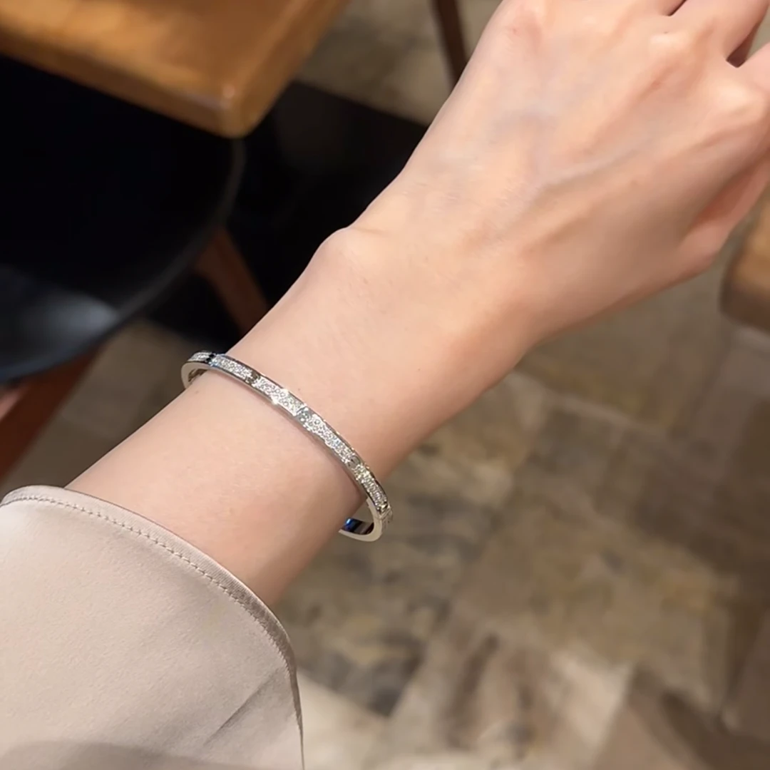 合金手镯 窄版满天星手镯轻奢百搭