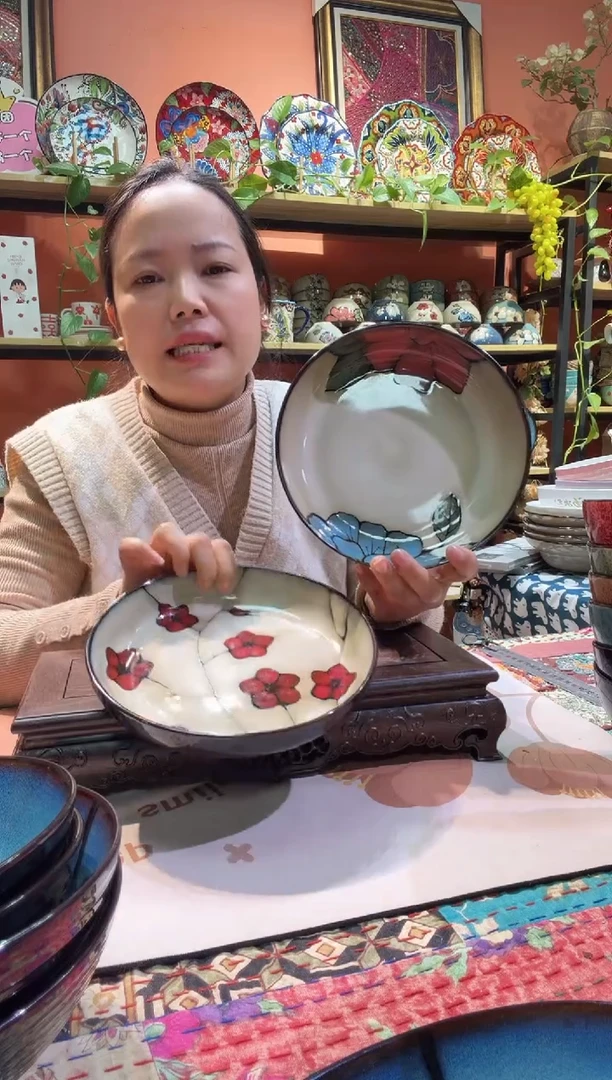 瓷片2个8英寸深盘福利