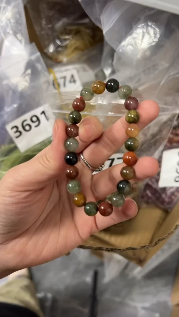 【闪购商品】水晶手链未镶嵌彩兔毛顺发水晶手串[2577]