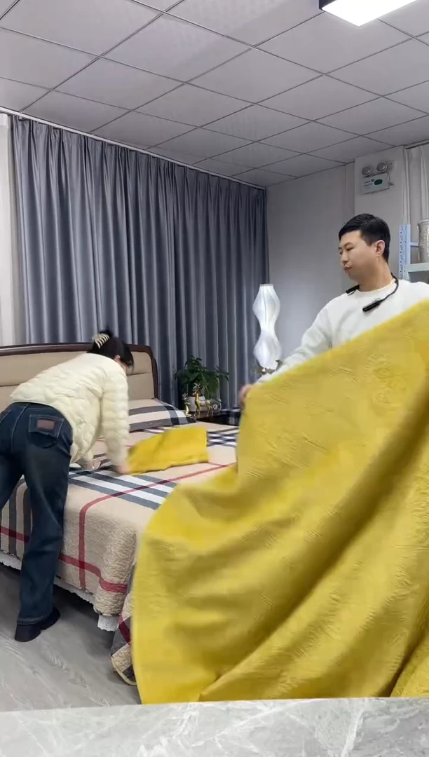 棉姜黄三件套绒2.3*2.5