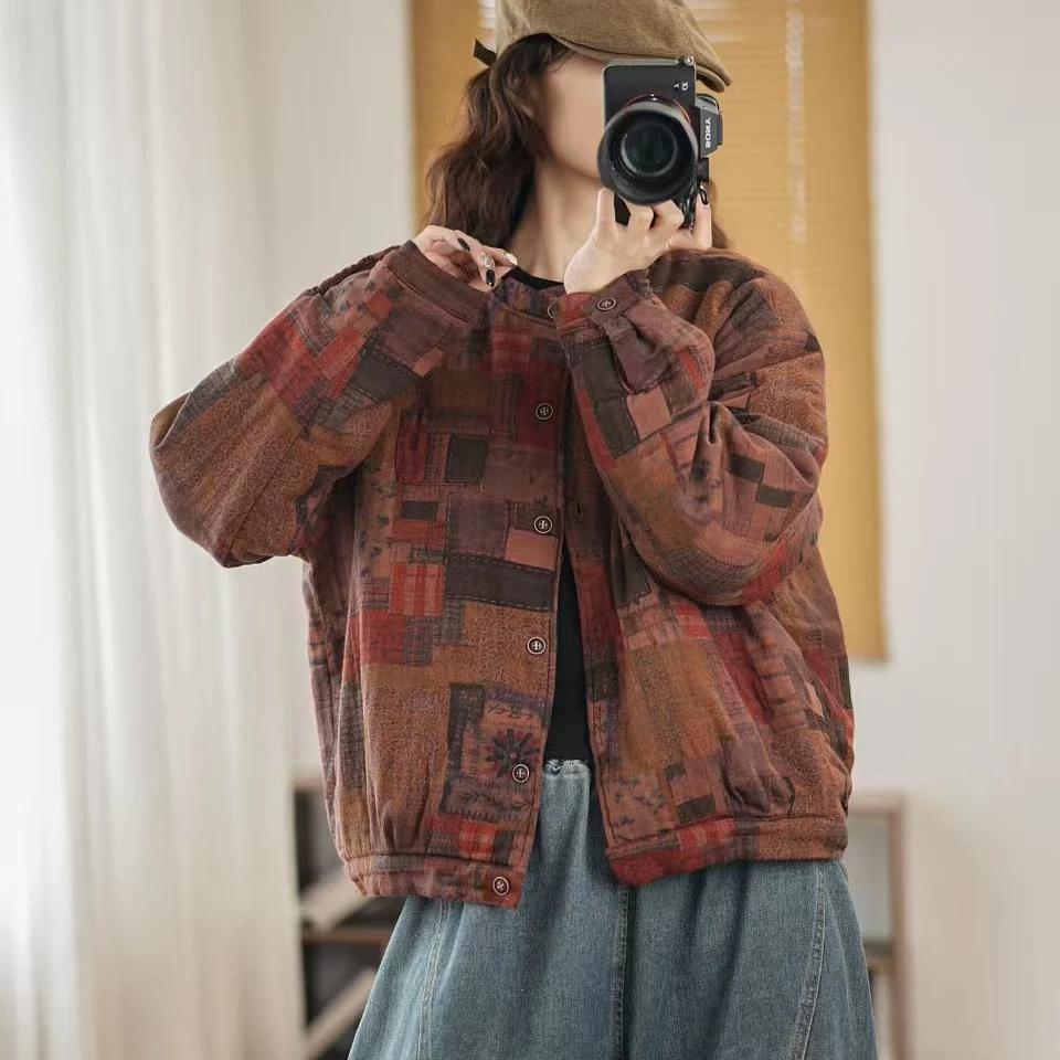 16703新款秋冬加厚休闲减龄宽松显瘦女款棉服外套