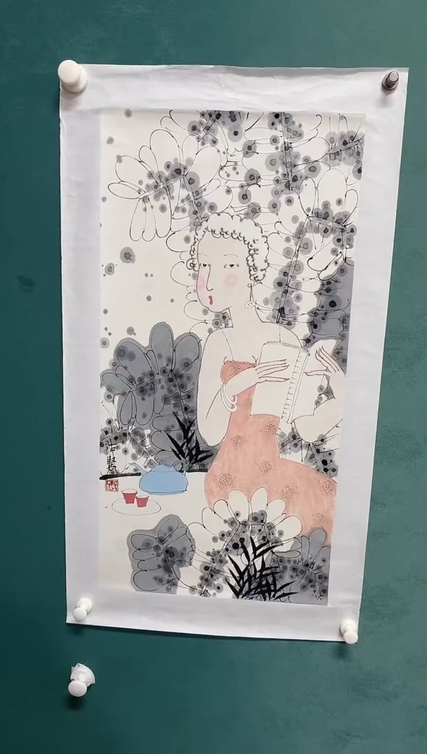 国画欧阳石坚老师作品福利