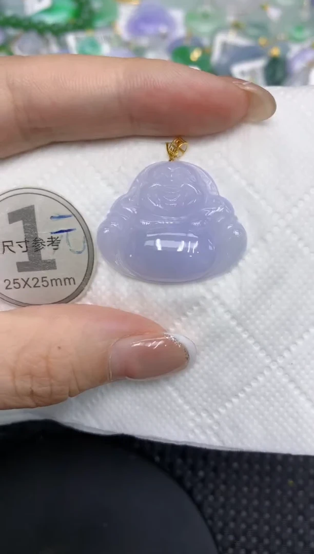 颈饰18K金镶嵌翡翠111111111