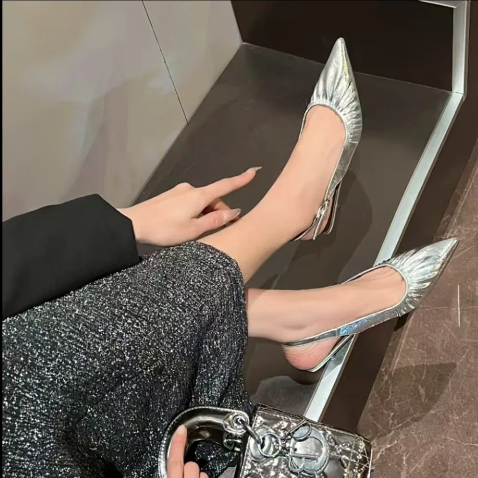 50515 新款法式气质百搭时尚粗跟包头凉鞋