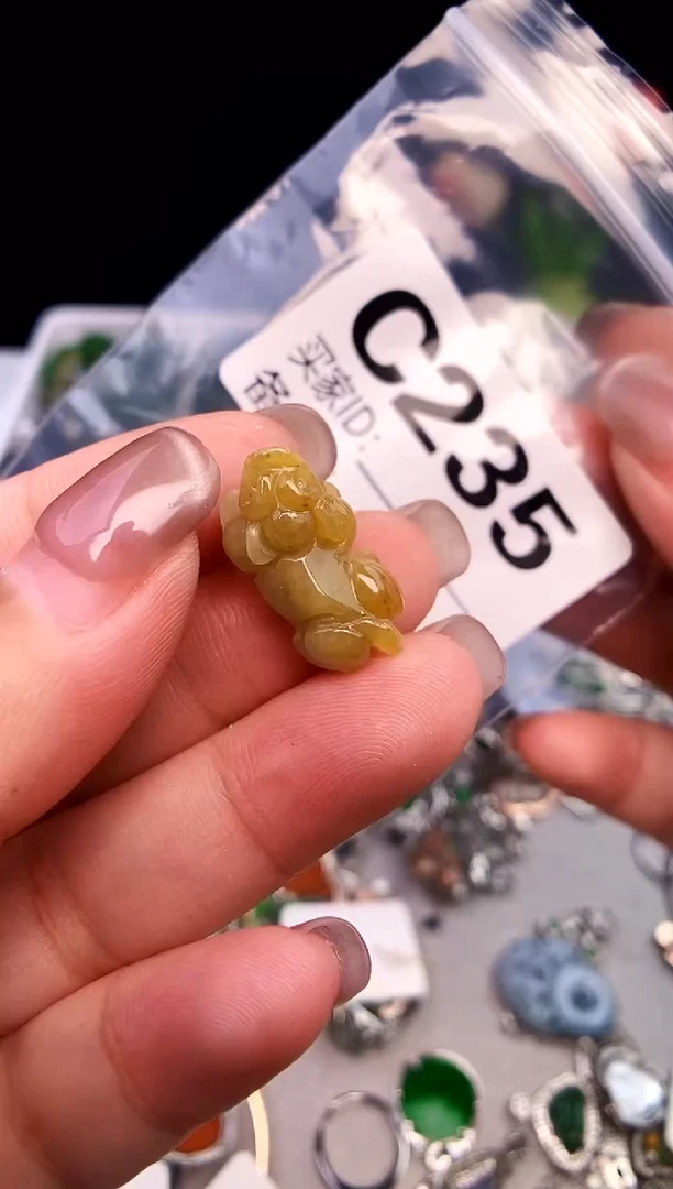 吊坠(不含链)银S925镶嵌翡翠1