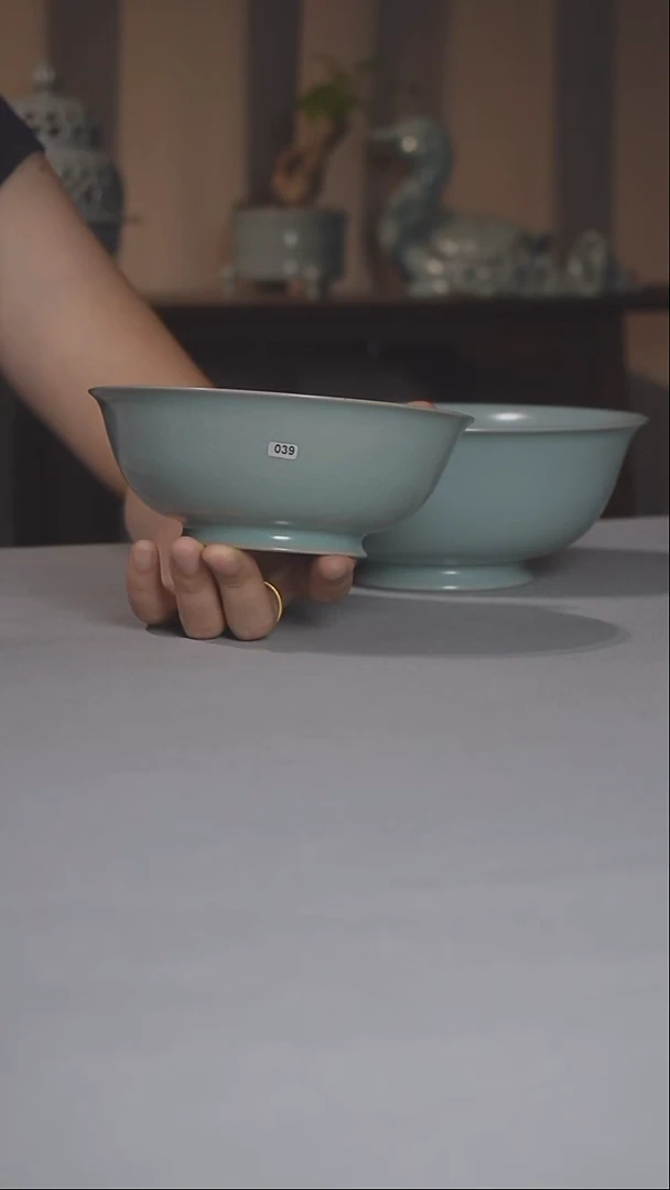汝瓷039号微瑕14口碗