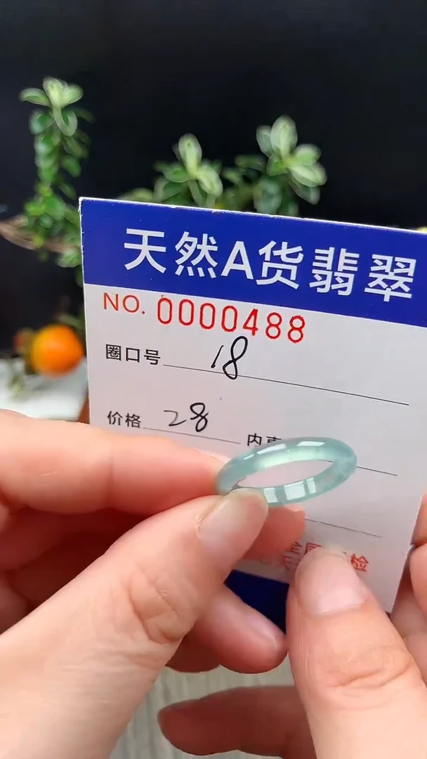 未镶嵌戒指翡翠18#