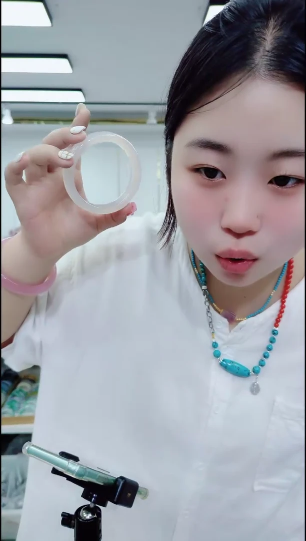 玛瑙/玉髓颈饰合金0844白荔枝手镯