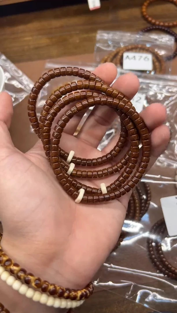 手串紫金鼠A717 咖皮鼠尖纯肉药片 带卡扣