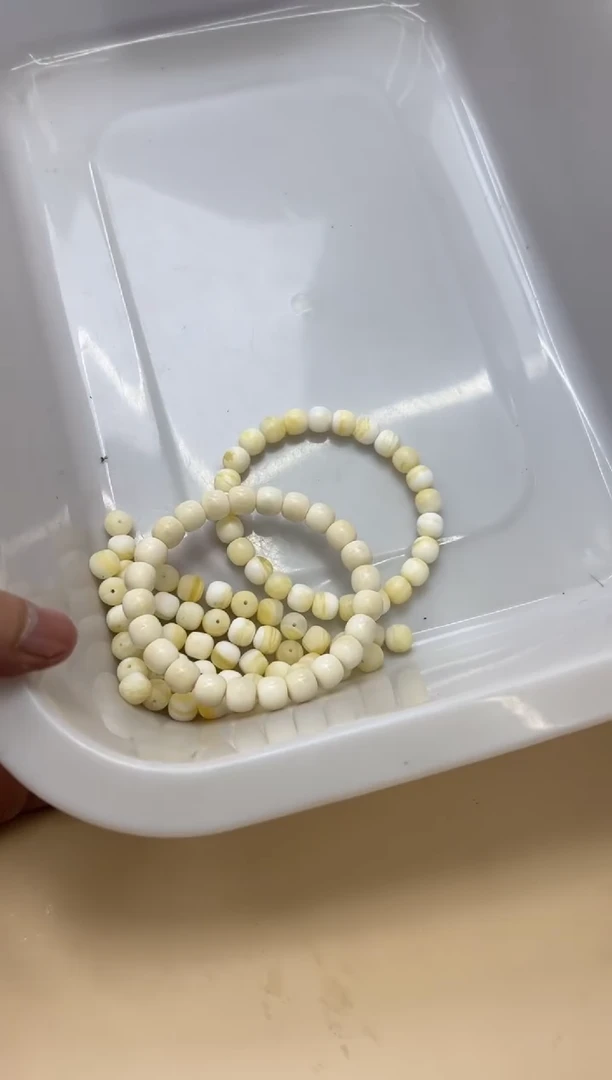 手串白玉菩提091606 白玉菩提千层雪单颗