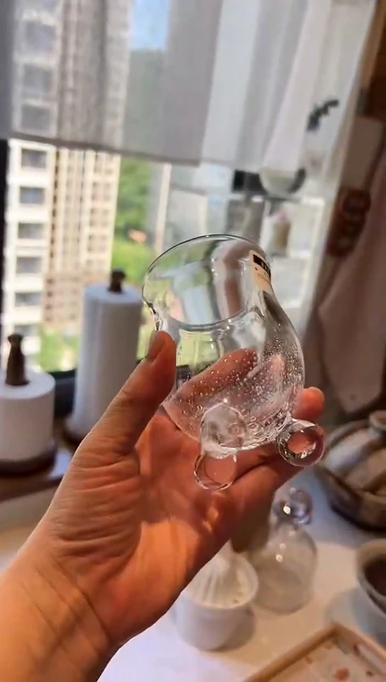 茶道摆件000三足杯气泡7319