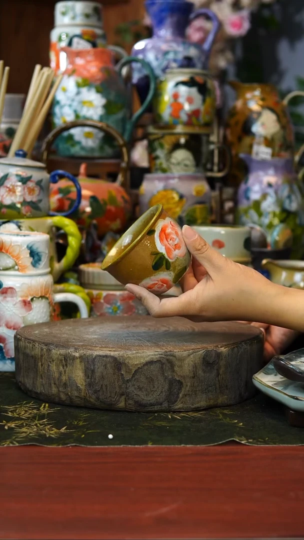 花瓶/杯子/碗117号景德镇手工手绘釉下彩