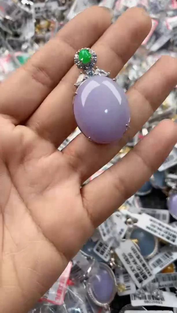 银S925镶嵌戒指翡翠222----4
