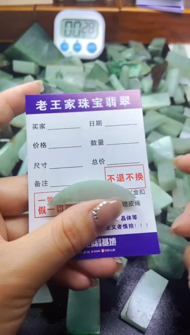 【闪购商品】翡翠颈饰未镶嵌料子