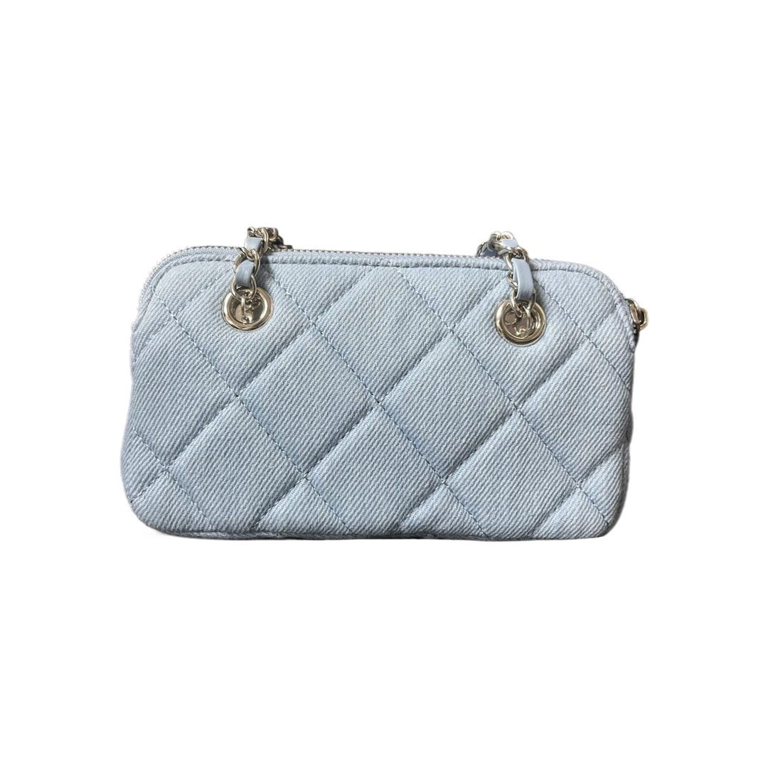TOLEX2025新款时尚百搭手工女包币牛仔蓝色 尺寸23cm