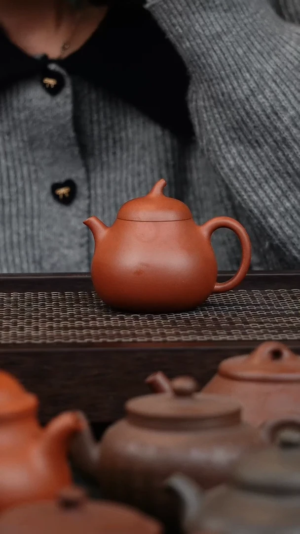 【闪购商品】紫砂茶壶微瑕红皮龙茄瓜