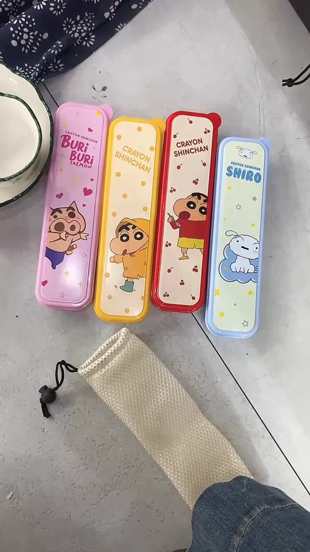 陶瓷摩登主妇蜡笔小新红色筷子