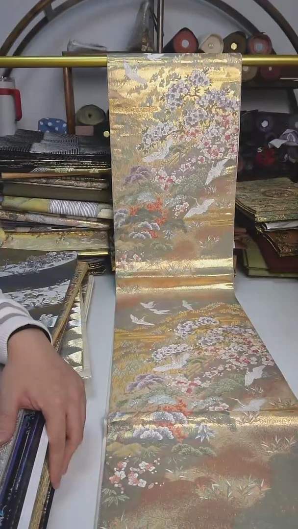 【闪购商品】织绣31西阵织六通仙鹤