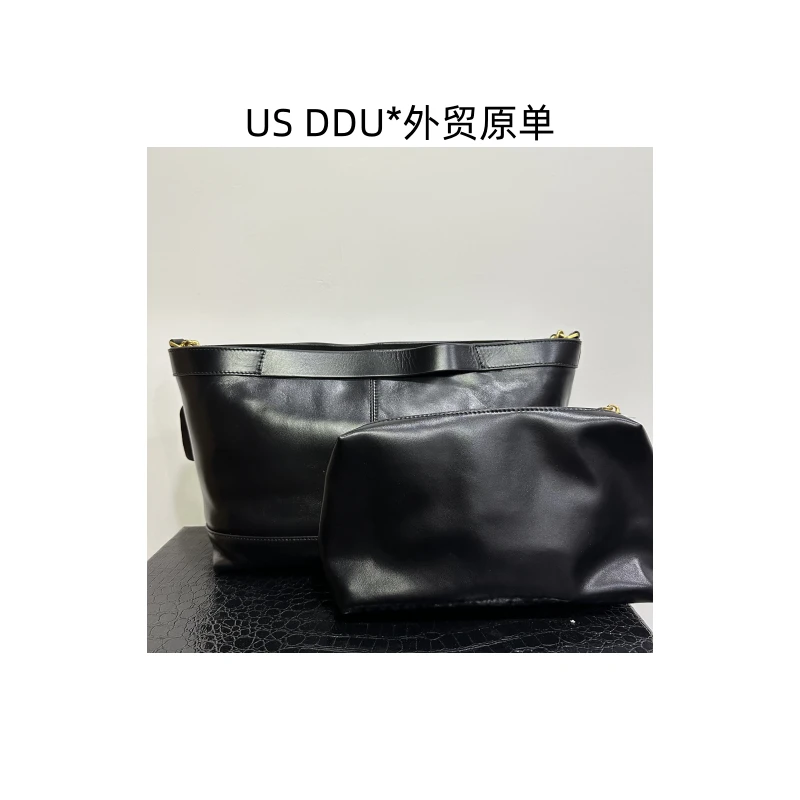 Y 黑色亮面小托特单肩斜挎包L9938/L007
