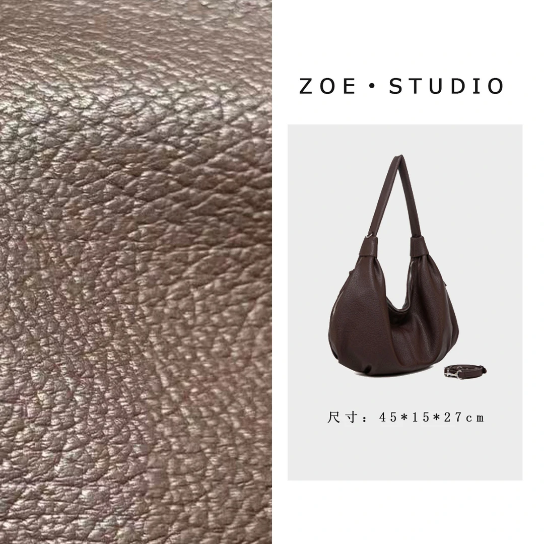 【佐伊甄选】QYX-81602-巧克力色轻奢女士时尚潮流百搭斜挎包轻奢