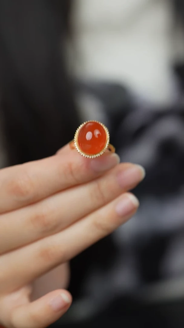 未镶嵌E17（多样性发一件）南红玛瑙戒指