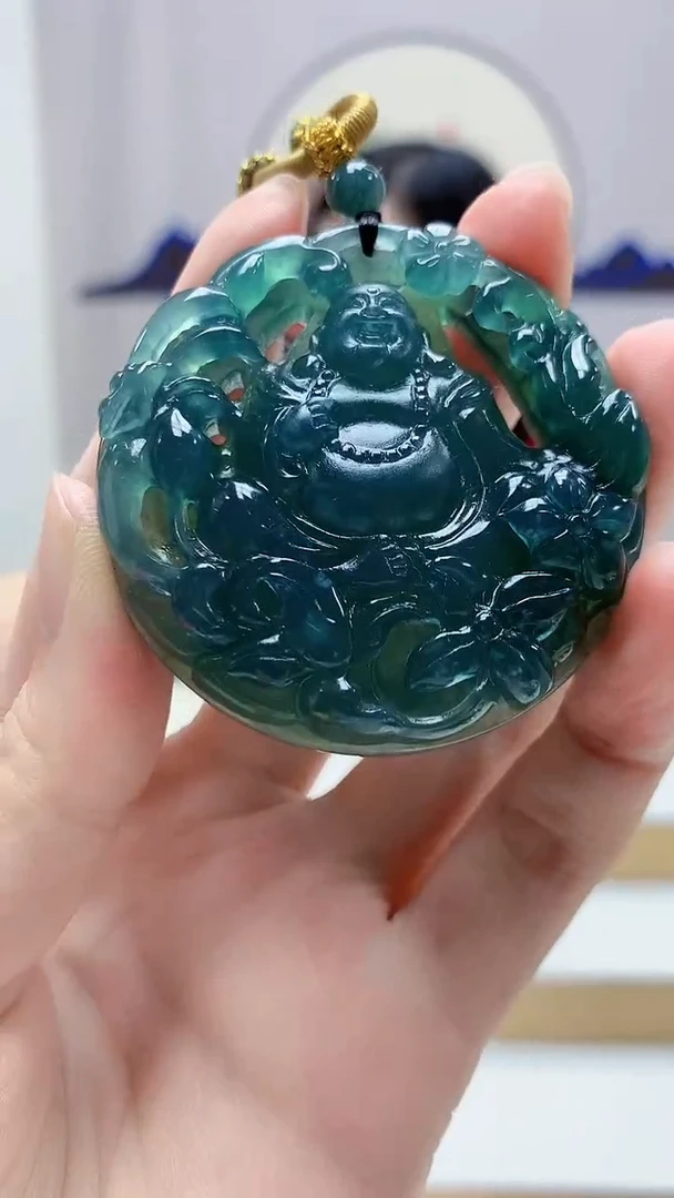 未镶嵌定制翡翠4852zm-毛货挂件75