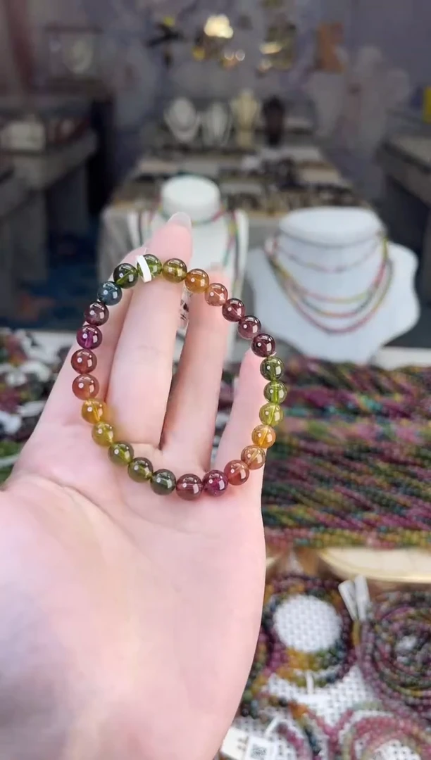 /未镶嵌碧玺7mm+碧玺单圈多样性发货