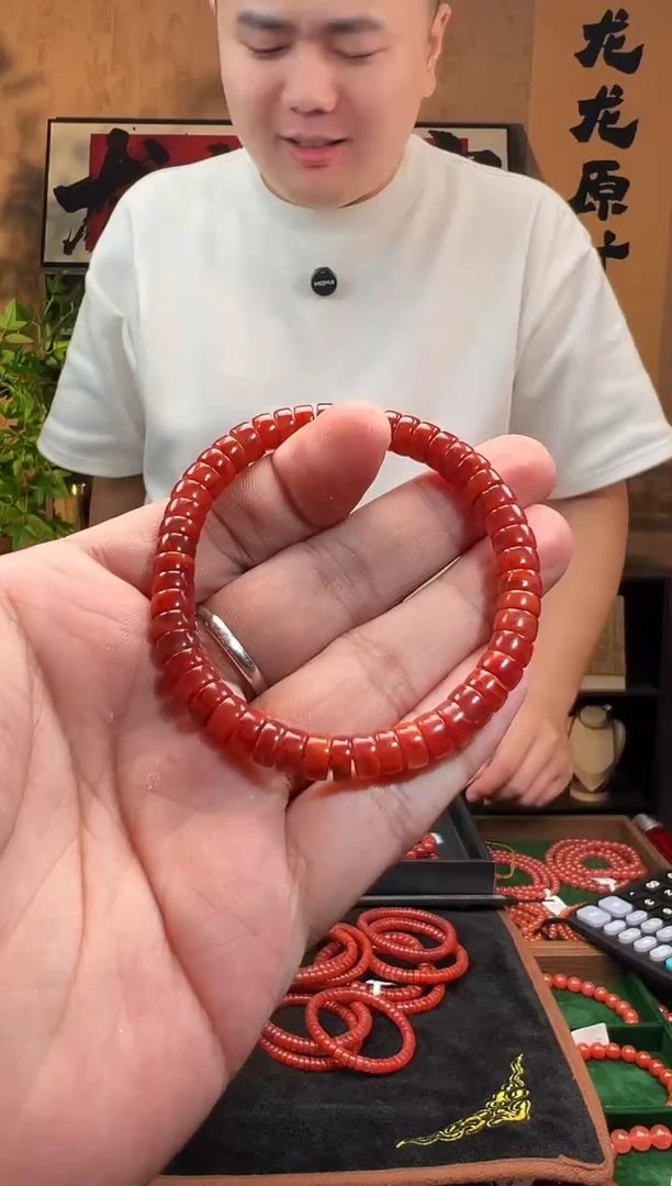未镶嵌手链南红玛瑙凤**晓瓦西南红7m/一物一拍