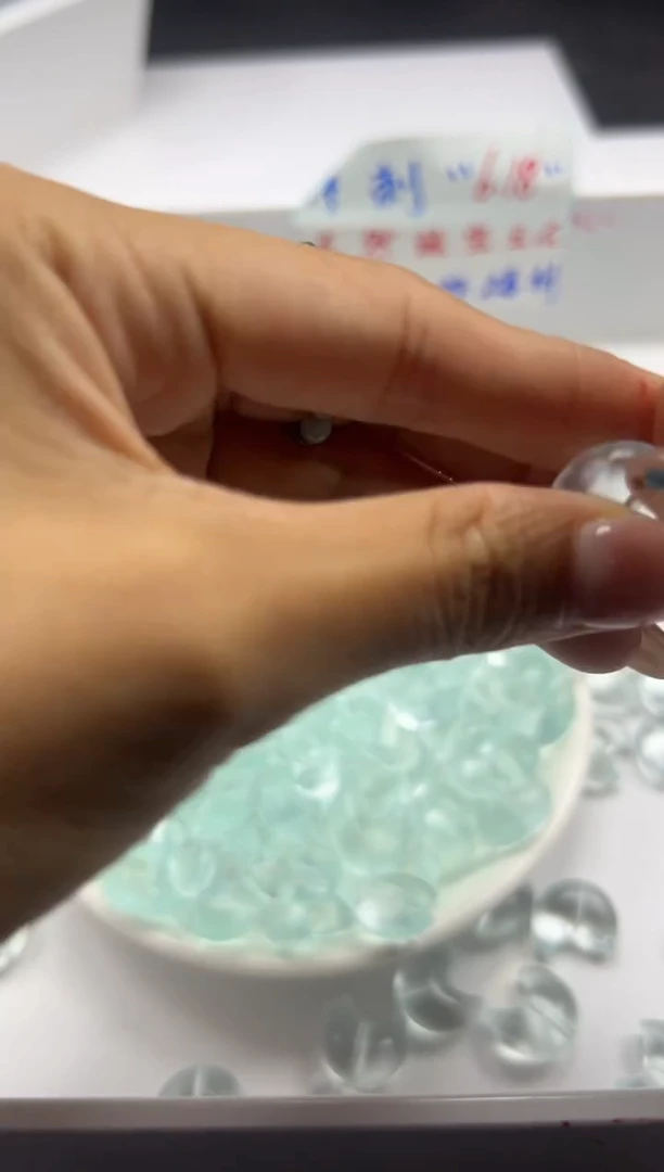未镶嵌颈饰水晶w2932海蓝宝水晶月亮*1个