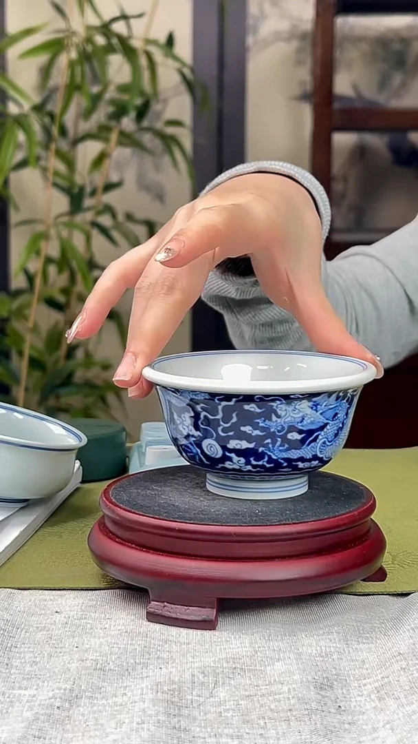 瓷片景德镇毛仔柴窑杯