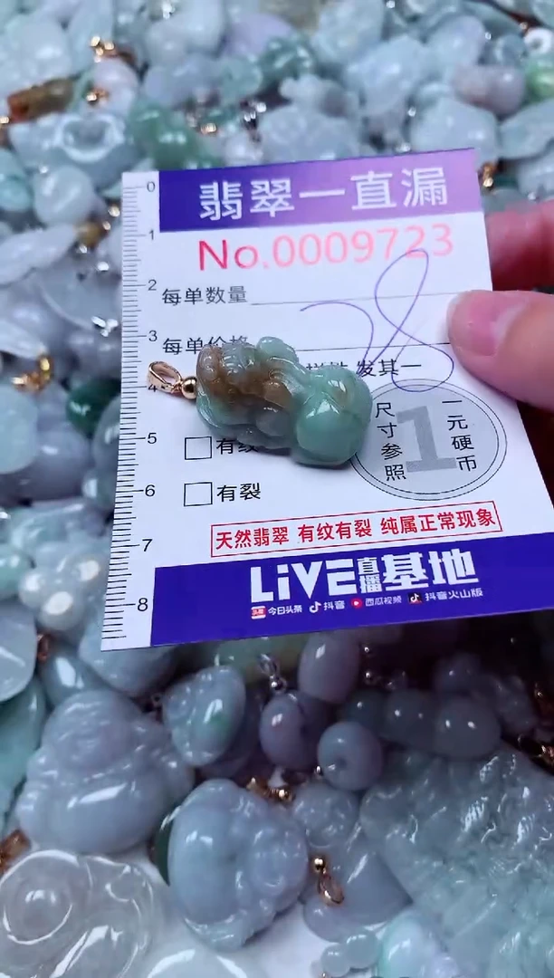 吊坠(不含链)未镶嵌翡翠9723