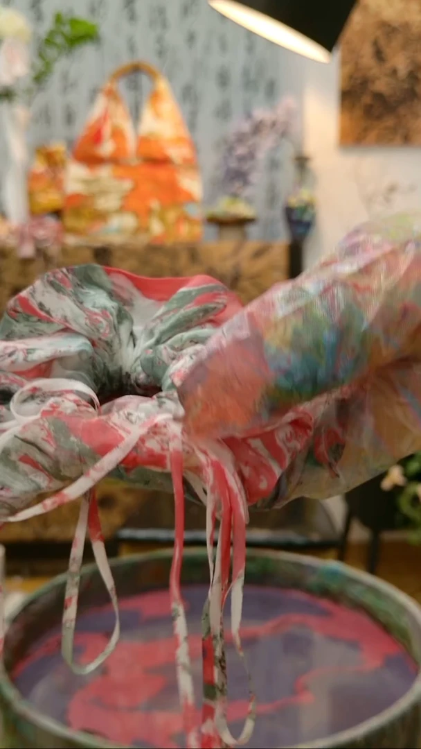 非金属布艺漂漆发圈 喜欢再拍