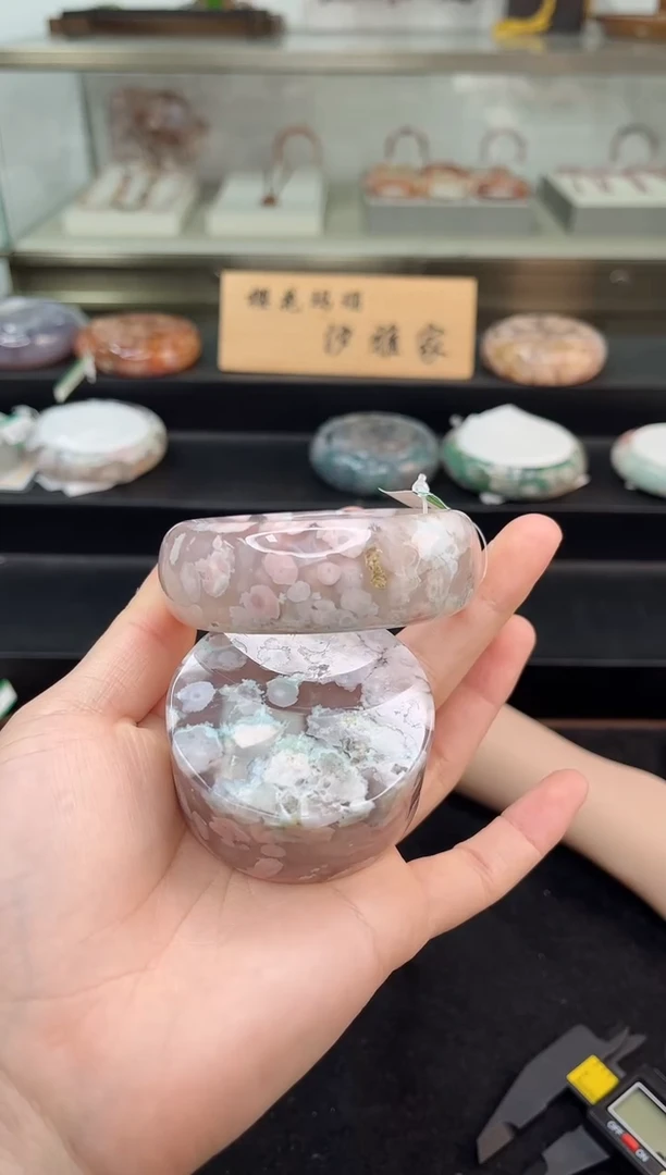 未镶嵌手镯石英质玉55圈口（赠品镯心）3S5525