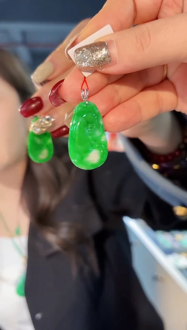 【闪购商品】翡翠颈饰18K金镶嵌缅料A货/支持复检/一件