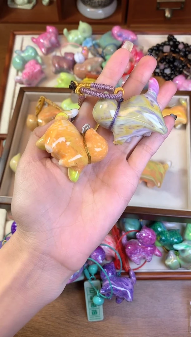 【闪购商品】大漆瓢漆猫猫两只装-包包挂