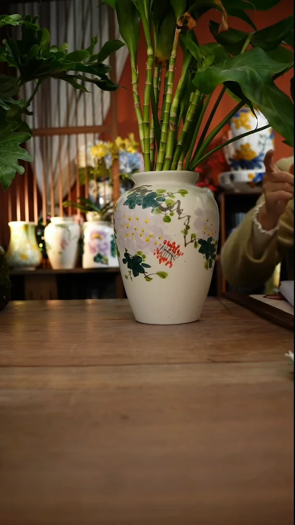 当代高温釉下彩手绘陶瓷餐具