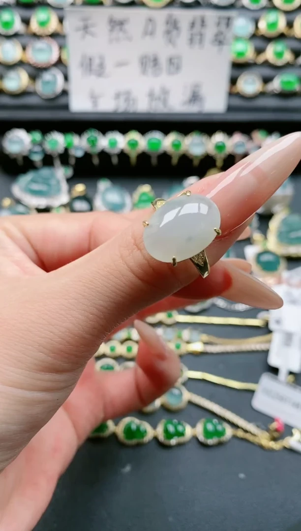 【闪购商品】翡翠戒指银S925镶嵌11111111