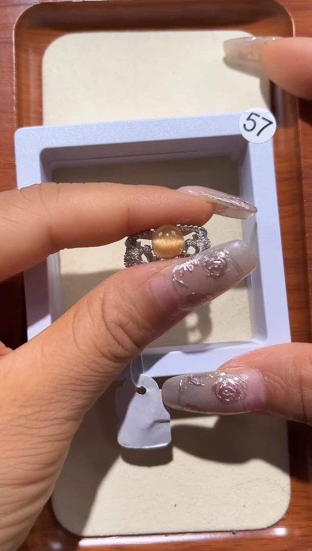 银S925镶嵌戒指水晶❄**️定制