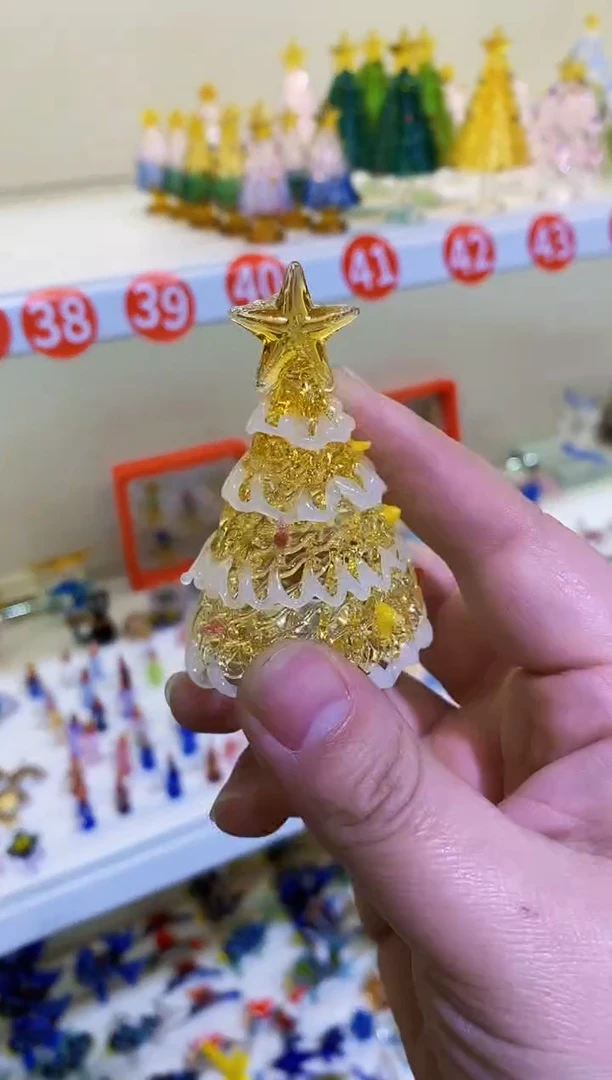 【闪购商品】琉璃手工艺品圣诞树