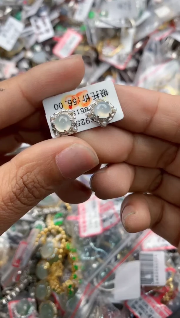 银S925镶嵌戒指翡翠121212----7