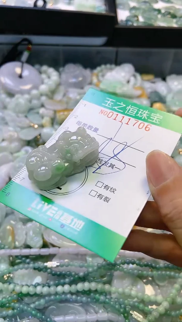 翡翠未镶嵌颈饰闪购0111706