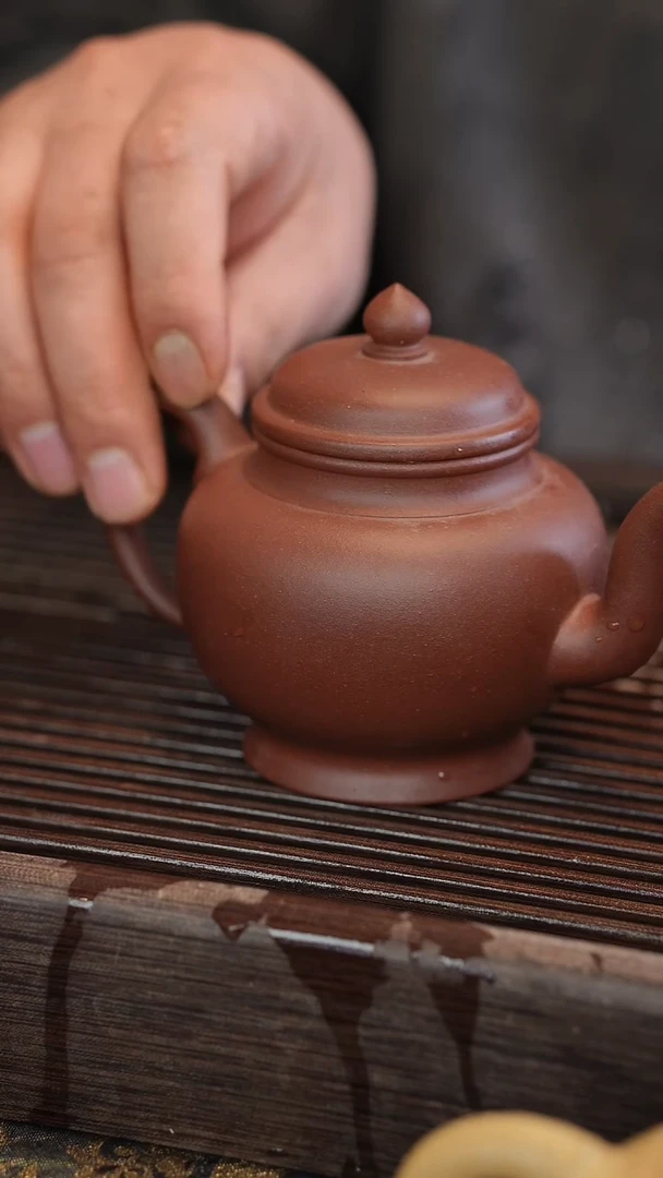 茶壶紫砂原矿手工制作
