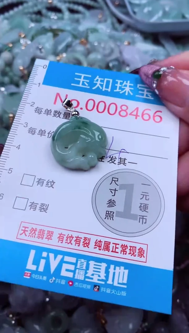 吊坠(不含链)未镶嵌翡翠8466