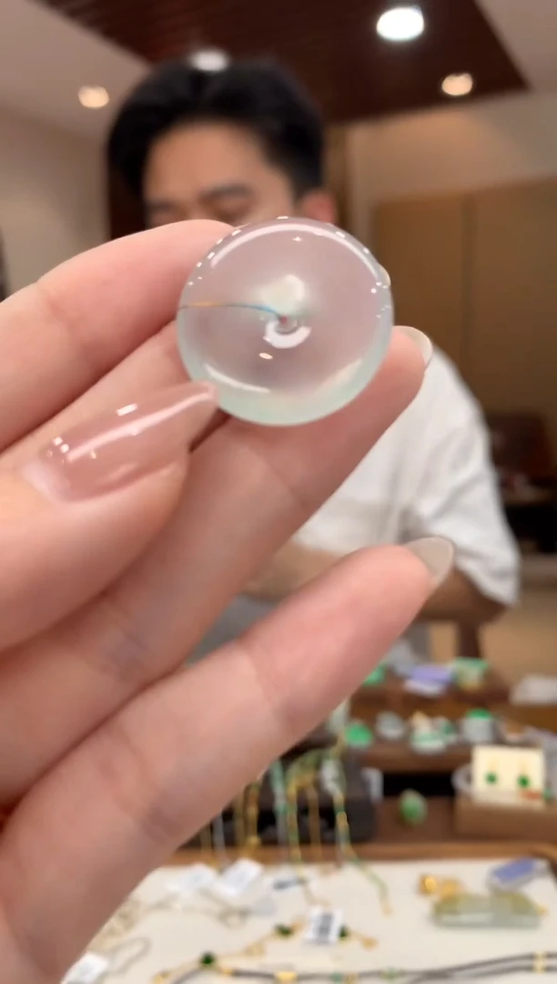 吊坠(不含链)未镶嵌翡翠平安扣
