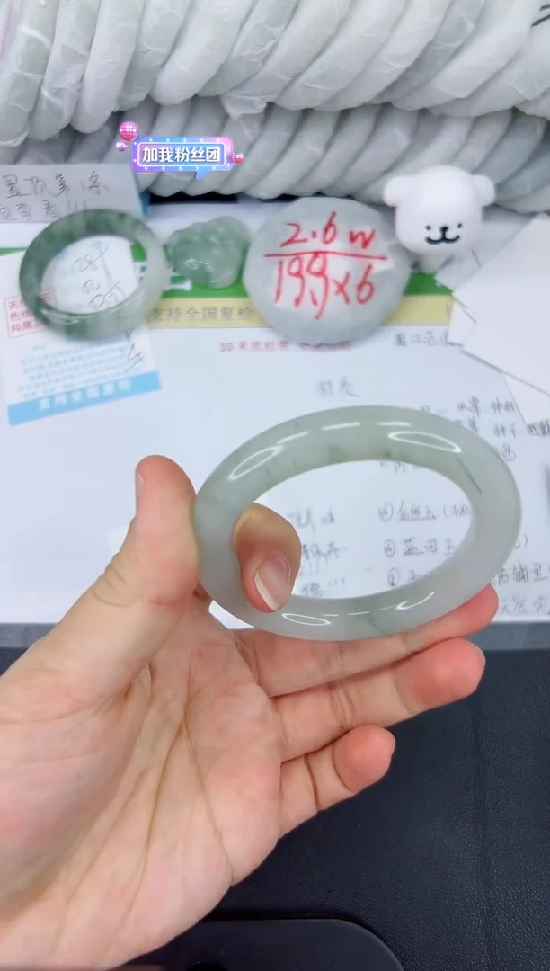 【闪购商品】石英质玉手镯未镶嵌290-54.5