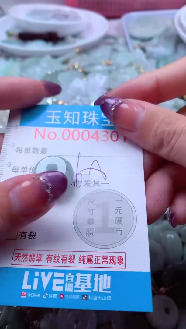 翡翠未镶嵌吊坠(不含链)4301